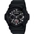 Casio Men's GA201-1A 'G-Shock' Analog-Digital Black Resin Watch