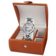 Akribos XXIV Women's Quartz Silver-Tone Bracelet Watch + Jewelry Box