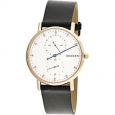 Skagen Men's Signature SKW6390 Rose-Gold Leather Japanese Quartz Fashion Watch