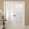 Semi-Sheer 72-inch Tailored Door Curtain Panel With Tieback - 50 x 72
