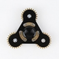 Hand Fidget Spinner - USA Stock - Gears - Stress and Anxiety Reliever - Black