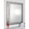 Silvertone Brushed NIckel Wall Mirror - Silver