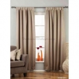 Brownish Gray Tab Top 90% blackout Curtain / Drape / Panel - 50X84