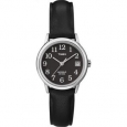 Timex Women's T2N525 Easy Reader Black Leather Strap Watch