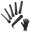 Homitt 5 In 1 Curling Iron Set With 5 High Quality Interchangeable Curling Wand