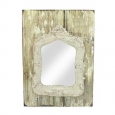New Romance Brown Victorian Detail Decorative Wooden Wall Mirror 15.75