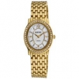 Goldtone August Steiner Women's Dazzling Diamond Oval Bracelet Watch