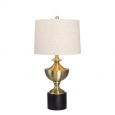 30-inch Antique Brass Metal Table Lamp (As Is Item)