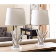 Abbyson White Coral Table Lamp (Set of 2)