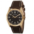 Swiss Army Men's V241645 'Infantry' Brown Dial Brown Leather Strap Swiss Quartz Watch