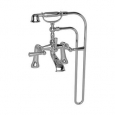 Newport Brass 2400-4273 Aylesbury Deck Mounted Exposed Tub Filler with Hand Shower and Metal Lever Handles