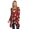 Women's Floral Rayon/Spandex Jersey Knit Tunic