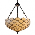 Tiffany Style Jeweled 18-inch Hanging Lamp