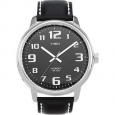 Timex Men's T28071 Easy Reader Black Leather Strap Watch