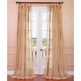 Exclusive Fabrics Cleopatra Gold Embroidered Sheer Curtain Panel