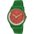 Swatch Men's New Gent SUOG109 Green Silicone Quartz Fashion Watch