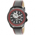 Orient Men's FETOQ001B Black Leather Quartz Fashion Watch