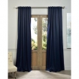 Exclusive Fabrics Navy Blue Thermal Blackout Curtain Panel Pair