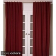 Cotton Linen Blend Solid Color Curtain Panel (As Is Item)