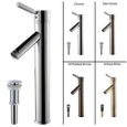 KRAUS Sheven Single Hole Single-Handle Vessel Bathroom Faucet with Matching Pop-Up Drain