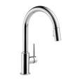 Delta Trinsic Single Handle Pull-Down Kitchen Faucet 9159-DST Chrome