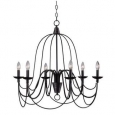 Kenroy Home 93066ORB Pannier 6 Light 1 Tier Candle Style Chandelier