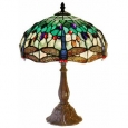 Tiffany Style White DragonflyTable Lamp