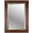 Hobbitholeco. 34x46 Brown Emboss Beveled Mirror (Inner mirror 24X36)