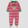 Baby Boys' Reindeer Fleece Sleep N' Play - Just One You Made by Carter's Red