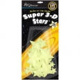 Glow In The Dark Pack-Super 3D Stars 20/Pkg