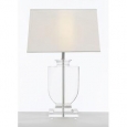 Crystal Urn Table Lamp with White Shade Modern Glass Contemporary Lamp