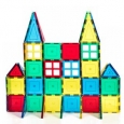 ShapeMags Assorted Colors Plastic 60-piece 3-D Magnetic Tiles