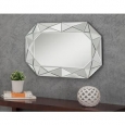 Sandberg Furniture Diamond-Cut Faceted Wall Mirror