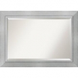 Wall Mirror Extra Large, Romano Silver 44 x 32-inch