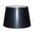 Crown Lighting Black Hardback Large Modified Drum Lampshade with Self Trim (As Is Item)