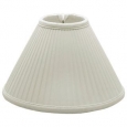 Royal Designs Coolie Empire Side Pleat Basic Lamp Shade, White, 6 x 18 x 11.5 (As Is Item)