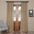 Exclusive Fabrics French Linen Lined Curtain Panel