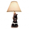Bedtime Story Mama Bear Reading Book To Cub Table Lamp - Brown