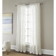 Sherry Kline Ferndale Luxury White Embroidered Sheer Curtain Panel Pair
