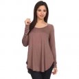 Moa Collection Women's Soft Knit Long-Sleeve Top