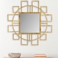 Safavieh Matrix Gold Geometric 35-inch Mirror