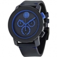 Movado Bold Leather Chronograph Mens Watch 3600349
