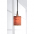 Design Craft Bachman Brushed Steel/ Cork Shade Mini Pendant