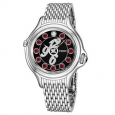 Fendi Women's F105031000D1T03 'Crazy Carats' Black Diamond Dial Stainless Steel Swiss Quartz Watch