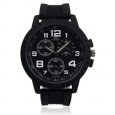 Territory Men's Round Tachymeter Dial Silicone Strap Watch