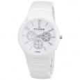 Skagen Unisex Multi-Function Mother Of Pearl Dial White Ceramic Bracelet Watch 817SXWC1