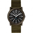 Timex Men's T41711 Expedition Camper Black/Green Fabric Strap Watch