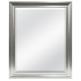 Satin Silver Finished 27x33 Beveled Mirror