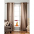 Brownish Gray Ring / Grommet Top 90% blackout Curtain / Drape / Panel - Piece