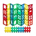 ShapeMags Assorted Colors 36-piece 3D Magnetic Tiles Set With 9 Different Shapes